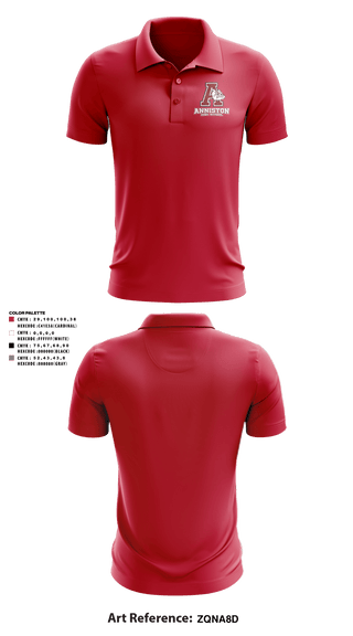 Short Sleeve Performance Polo, Anniston High School, Spirit Store, Teamtime, Team time, sublimation, custom sports apparel, team uniforms, spirit wear, spiritwear, sports uniforms, custom shirts, team store, custom team store, fundraiser sports, apparel fundraiser