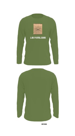 Long Sleeve Performance Shirt, Los Pistoleros, Army, Teamtime, Team time, sublimation, custom sports apparel, team uniforms, spirit wear, spiritwear, sports uniforms, custom shirts, team store, custom team store, fundraiser sports, apparel fundraiser