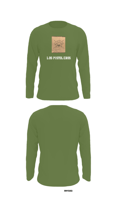 Los Pistoleros 43095637 Long Sleeve Performance Shirt - 52