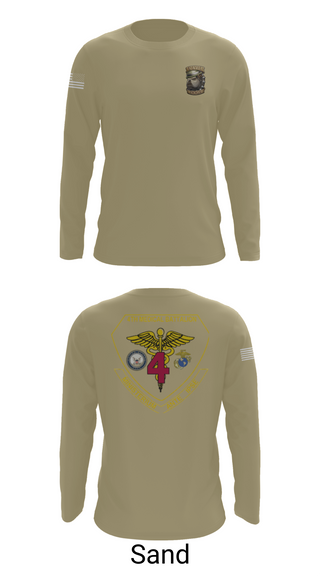 Long Sleeve Performance Shirt, 4th Med Battalion, Marines, Teamtime, Team time, sublimation, custom sports apparel, team uniforms, spirit wear, spiritwear, sports uniforms, custom shirts, team store, custom team store, fundraiser sports, apparel fundraiser