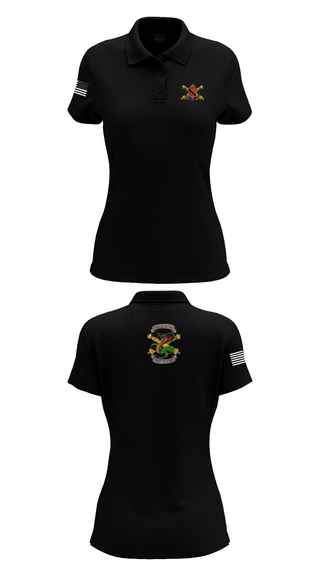 Womens Short Sleeve Performance Polo, 1-7FA Cobra Btry, , Teamtime, Team time, sublimation, custom sports apparel, team uniforms, spirit wear, spiritwear, sports uniforms, custom shirts, team store, custom team store, fundraiser sports, apparel fundraiser