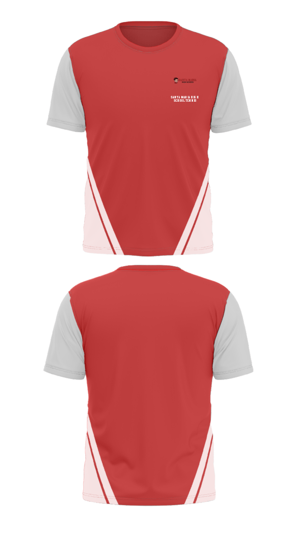 Short Sleeve Performance Shirt, Santa Maria High School Tennis, Tennis, Teamtime, Team time, sublimation, custom sports apparel, team uniforms, spirit wear, spiritwear, sports uniforms, custom shirts, team store, custom team store, fundraiser sports, apparel fundraiser