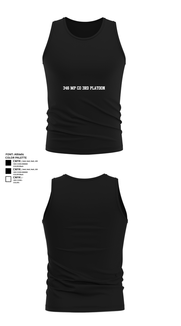 Tank Top, 346 MP CO 3rd Platoon, Army, Teamtime, Team time, sublimation, custom sports apparel, team uniforms, spirit wear, spiritwear, sports uniforms, custom shirts, team store, custom team store, fundraiser sports, apparel fundraiser