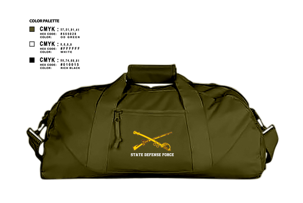 Duffle Bag, State Defense Force, Army, Teamtime, Team time, sublimation, custom sports apparel, team uniforms, spirit wear, spiritwear, sports uniforms, custom shirts, team store, custom team store, fundraiser sports, apparel fundraiser