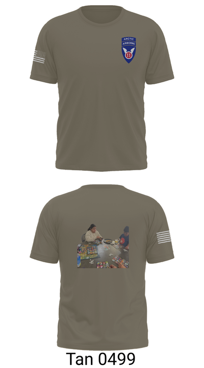 11th ABN DIV WO 32210325 Old School Cotton Feel Shirt - 70