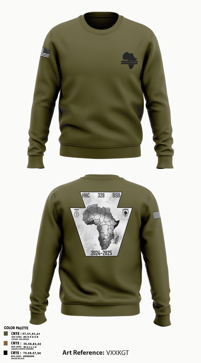 HHC 328th BSB 25119832 Crew Neck Sweatshirt - 1