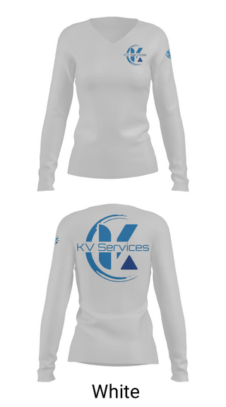 Womens Long Sleeve Vneck Shirt, kvservices, , Teamtime, Team time, sublimation, custom sports apparel, team uniforms, spirit wear, spiritwear, sports uniforms, custom shirts, team store, custom team store, fundraiser sports, apparel fundraiser