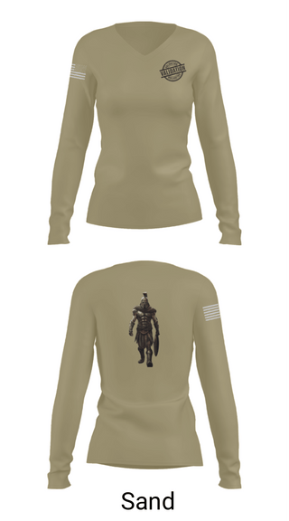 Women's Long Sleeve Vneck Shirt, JSSD-K, Air Force, Teamtime, Team time, sublimation, custom sports apparel, team uniforms, spirit wear, spiritwear, sports uniforms, custom shirts, team store, custom team store, fundraiser sports, apparel fundraiser
