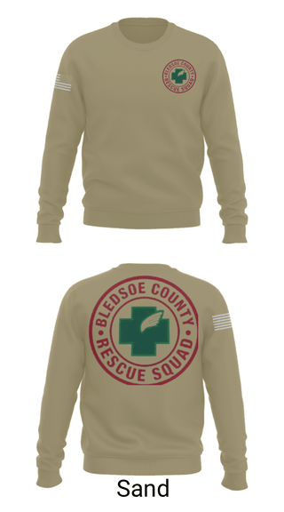 Crew Neck Sweatshirt, Bledsoe County Rescue Squad, , Teamtime, Team time, sublimation, custom sports apparel, team uniforms, spirit wear, spiritwear, sports uniforms, custom shirts, team store, custom team store, fundraiser sports, apparel fundraiser