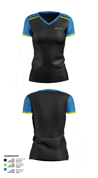 Womens Short Sleeve Vneck Shirt, KinExPro Performance Training & Rehab, , Teamtime, Team time, sublimation, custom sports apparel, team uniforms, spirit wear, spiritwear, sports uniforms, custom shirts, team store, custom team store, fundraiser sports, apparel fundraiser