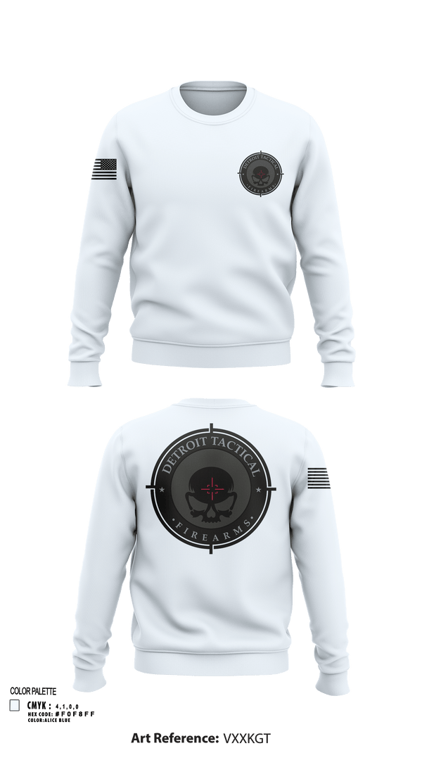 Crew Neck Sweatshirt, Detroit Tactical Firearms, , Teamtime, Team time, sublimation, custom sports apparel, team uniforms, spirit wear, spiritwear, sports uniforms, custom shirts, team store, custom team store, fundraiser sports, apparel fundraiser