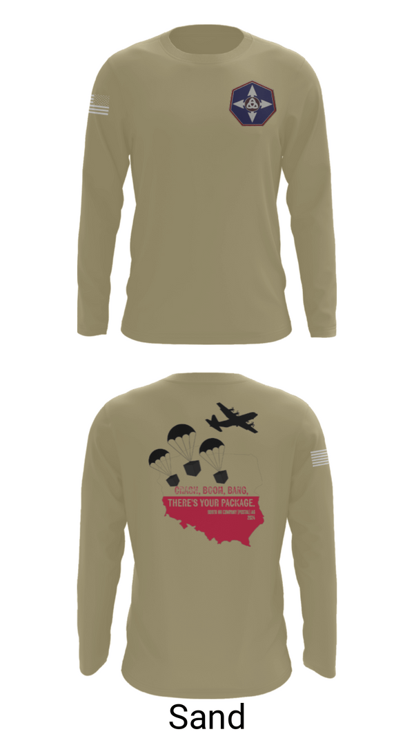 Long Sleeve Performance Shirt, 909th HR Company, Army, Teamtime, Team time, sublimation, custom sports apparel, team uniforms, spirit wear, spiritwear, sports uniforms, custom shirts, team store, custom team store, fundraiser sports, apparel fundraiser