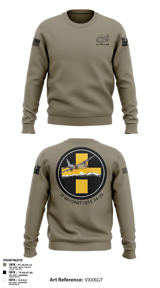 Crew Neck Sweatshirt, , Army, Teamtime, Team time, sublimation, custom sports apparel, team uniforms, spirit wear, spiritwear, sports uniforms, custom shirts, team store, custom team store, fundraiser sports, apparel fundraiser