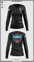 VALOR CO. 5BN, 1SFAB 4859482 Women's Long Sleeve V-neck Shirt - 1