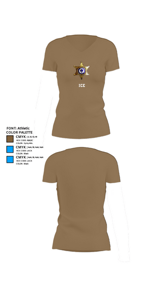 Women's Short Sleeve Vneck Shirt, ICE, , Teamtime, Team time, sublimation, custom sports apparel, team uniforms, spirit wear, spiritwear, sports uniforms, custom shirts, team store, custom team store, fundraiser sports, apparel fundraiser