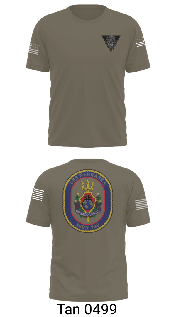 Short Sleeve Performance Shirt, USS Nebraska, Navy, Teamtime, Team time, sublimation, custom sports apparel, team uniforms, spirit wear, spiritwear, sports uniforms, custom shirts, team store, custom team store, fundraiser sports, apparel fundraiser