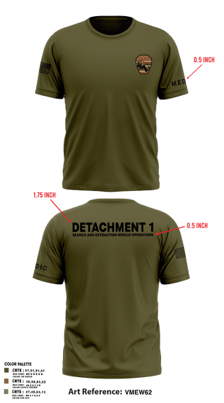 Short Sleeve Performance Shirt, Detachment 1, Air Force, Teamtime, Team time, sublimation, custom sports apparel, team uniforms, spirit wear, spiritwear, sports uniforms, custom shirts, team store, custom team store, fundraiser sports, apparel fundraiser