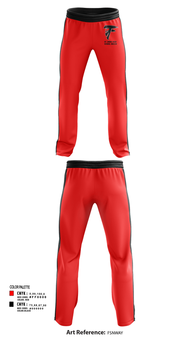Sweatpants, St Johns High School Soccer, Men's Soccer, Teamtime, Team time, sublimation, custom sports apparel, team uniforms, spirit wear, spiritwear, sports uniforms, custom shirts, team store, custom team store, fundraiser sports, apparel fundraiser
