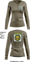 Borah High School JROTC 12046819 Women's Long Sleeve V-neck Shirt - 1