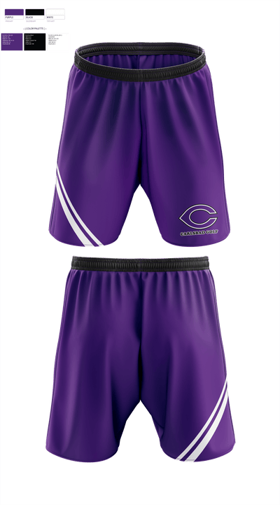 Carlsbad High School Golf 35652126 Athletic Shorts With Pockets - 2