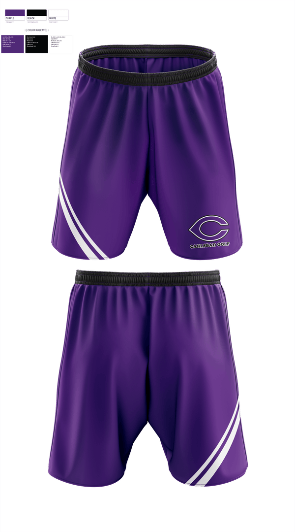 Athletic Shorts With Pockets, Carlsbad High School Golf, Golf, Teamtime, Team time, sublimation, custom sports apparel, team uniforms, spirit wear, spiritwear, sports uniforms, custom shirts, team store, custom team store, fundraiser sports, apparel fundraiser