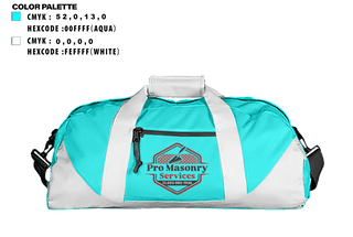 Duffle Bag, Pro Masonry Services LLC, , Teamtime, Team time, sublimation, custom sports apparel, team uniforms, spirit wear, spiritwear, sports uniforms, custom shirts, team store, custom team store, fundraiser sports, apparel fundraiser