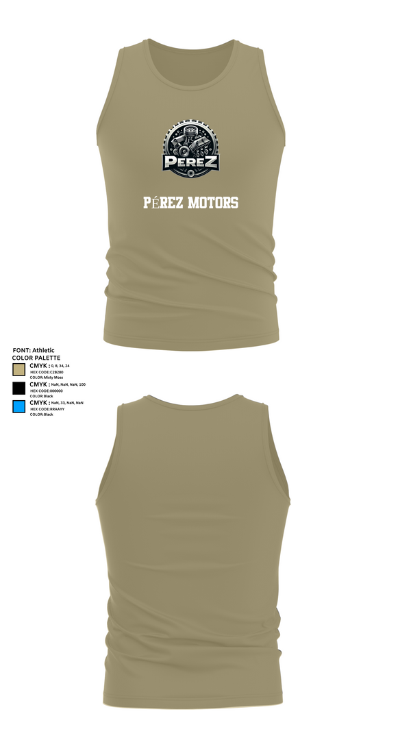Tank Top, PÉREZ MOTORS, , Teamtime, Team time, sublimation, custom sports apparel, team uniforms, spirit wear, spiritwear, sports uniforms, custom shirts, team store, custom team store, fundraiser sports, apparel fundraiser