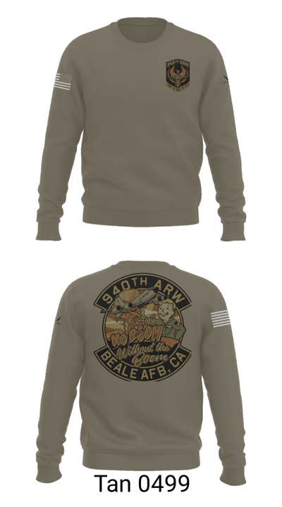 940 Air Refueling Wing 53360157 Crew Neck Sweatshirt - 65