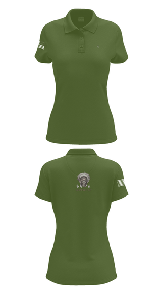 Womens Short Sleeve Performance Polo, 1/149th BCO INF REG 3rd PLT, Army, Teamtime, Team time, sublimation, custom sports apparel, team uniforms, spirit wear, spiritwear, sports uniforms, custom shirts, team store, custom team store, fundraiser sports, apparel fundraiser