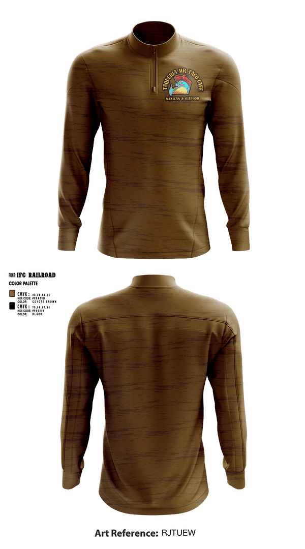Quarter Zip Jacket, Taqueria Mr Taco Cafe Mexican & Seafood, , Teamtime, Team time, sublimation, custom sports apparel, team uniforms, spirit wear, spiritwear, sports uniforms, custom shirts, team store, custom team store, fundraiser sports, apparel fundraiser