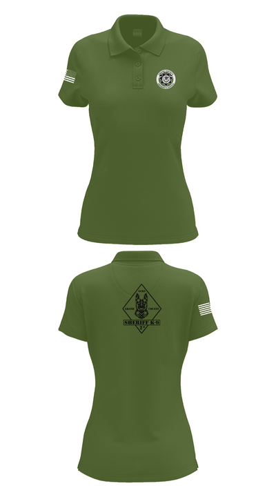 GCSO K9 19813935 Women's Short Sleeve Performance Polo  - 52