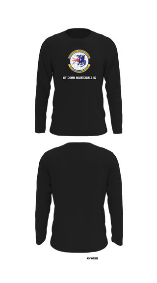 Long Sleeve Performance Shirt, 1st Comm Maintenance Sq, Air Force, Teamtime, Team time, sublimation, custom sports apparel, team uniforms, spirit wear, spiritwear, sports uniforms, custom shirts, team store, custom team store, fundraiser sports, apparel fundraiser