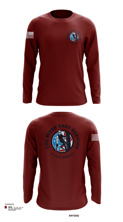The Moss Tree Service 86074742 Long Sleeve Performance Shirt 101