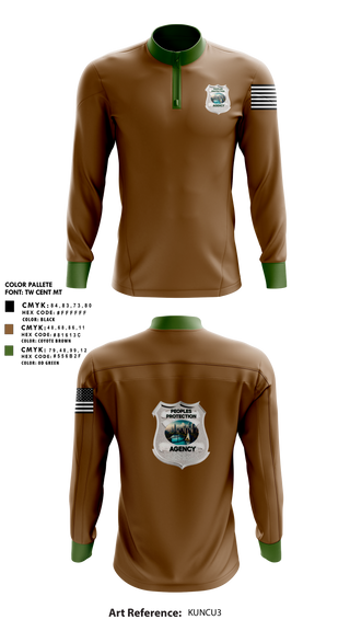 Quarter Zip Jacket, Peoples Protection Agency, LLC, , Teamtime, Team time, sublimation, custom sports apparel, team uniforms, spirit wear, spiritwear, sports uniforms, custom shirts, team store, custom team store, fundraiser sports, apparel fundraiser