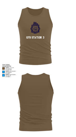 Tank Top, GFR Station 3, Fire Department, Teamtime, Team time, sublimation, custom sports apparel, team uniforms, spirit wear, spiritwear, sports uniforms, custom shirts, team store, custom team store, fundraiser sports, apparel fundraiser