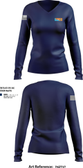 Master Guide 6717265 Women's Long Sleeve V-neck Shirt - 255