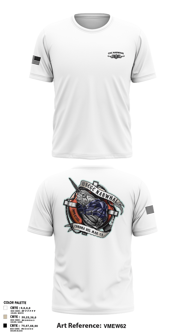 CHC NARWHAL 89056143 Short Sleeve Performance Shirt - 1
