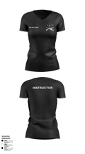 Sniper school 77093846 Women's Short Sleeve V-neck Shirt - 125