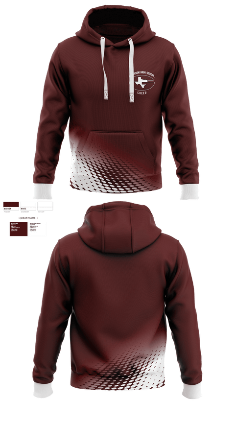 Hoodie, Garrison High School Cheer, Cheer, Teamtime, Team time, sublimation, custom sports apparel, team uniforms, spirit wear, spiritwear, sports uniforms, custom shirts, team store, custom team store, fundraiser sports, apparel fundraiser