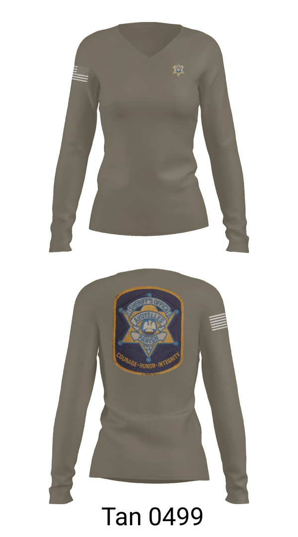 Womens Long Sleeve Vneck Shirt, Criminal Investigation, , Teamtime, Team time, sublimation, custom sports apparel, team uniforms, spirit wear, spiritwear, sports uniforms, custom shirts, team store, custom team store, fundraiser sports, apparel fundraiser