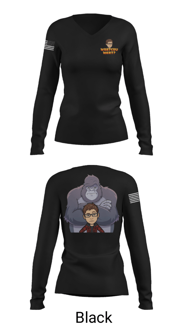 Women's Long Sleeve Vneck Shirt, The oneThe one, , Teamtime, Team time, sublimation, custom sports apparel, team uniforms, spirit wear, spiritwear, sports uniforms, custom shirts, team store, custom team store, fundraiser sports, apparel fundraiser