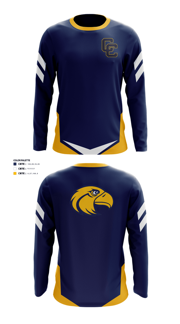 Long Sleeve Performance Shirt, Columbia Central Senior High School Golf, Golf, Teamtime, Team time, sublimation, custom sports apparel, team uniforms, spirit wear, spiritwear, sports uniforms, custom shirts, team store, custom team store, fundraiser sports, apparel fundraiser
