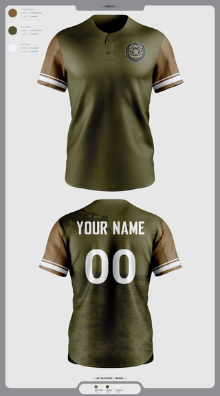 Two Button Softball Jersey, FieldKrav Maga, Softball, Teamtime, Team time, sublimation, custom sports apparel, team uniforms, spirit wear, spiritwear, sports uniforms, custom shirts, team store, custom team store, fundraiser sports, apparel fundraiser