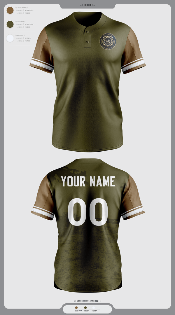 Two Button Softball Jersey, FieldKrav Maga, Softball, Teamtime, Team time, sublimation, custom sports apparel, team uniforms, spirit wear, spiritwear, sports uniforms, custom shirts, team store, custom team store, fundraiser sports, apparel fundraiser