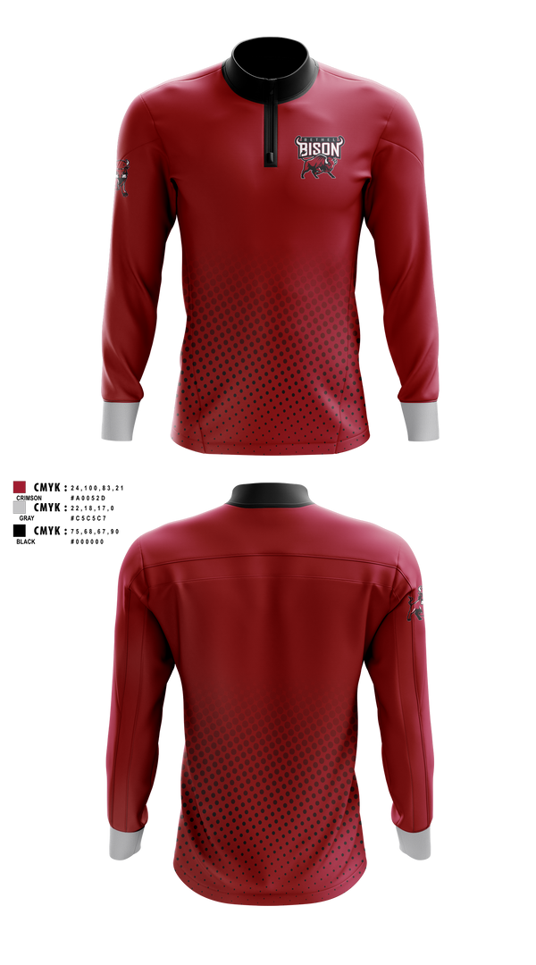 Quarter Zip Jacket, Bethel high school LAX, Women's Lacrosse, Teamtime, Team time, sublimation, custom sports apparel, team uniforms, spirit wear, spiritwear, sports uniforms, custom shirts, team store, custom team store, fundraiser sports, apparel fundraiser