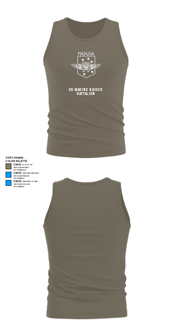 Tank Top, 2D Marine Raider Battalion, Marines, Teamtime, Team time, sublimation, custom sports apparel, team uniforms, spirit wear, spiritwear, sports uniforms, custom shirts, team store, custom team store, fundraiser sports, apparel fundraiser