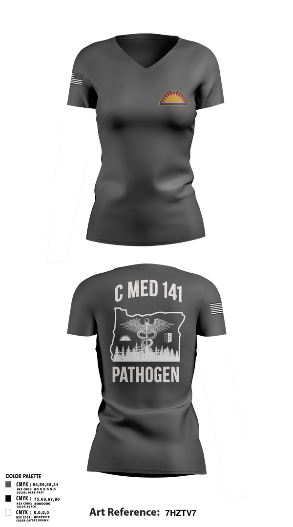 Womens Short Sleeve Vneck Shirt, C Med, National Guard, Teamtime, Team time, sublimation, custom sports apparel, team uniforms, spirit wear, spiritwear, sports uniforms, custom shirts, team store, custom team store, fundraiser sports, apparel fundraiser
