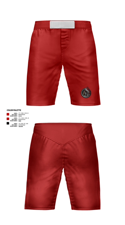 White Shield High School Wrestling 94078383 Fight Shorts - 1