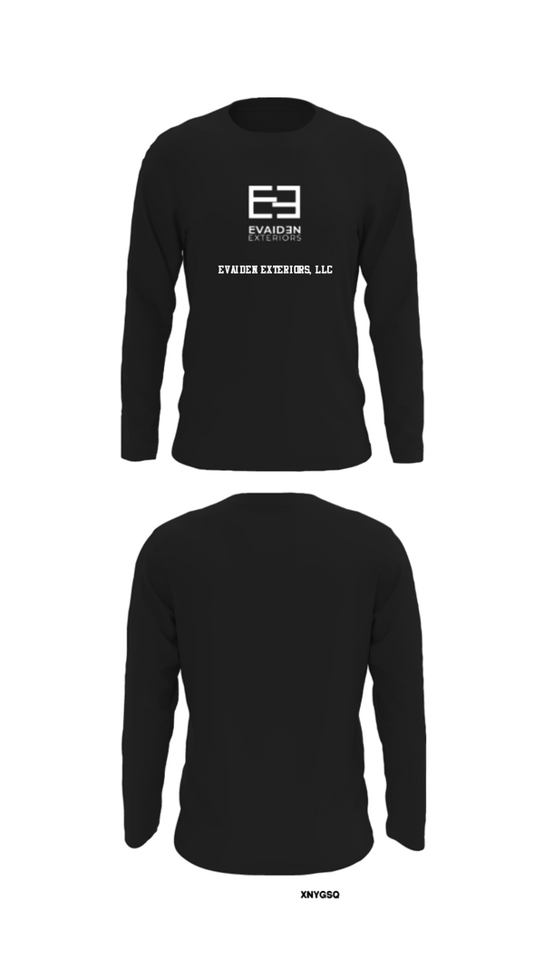 Long Sleeve Performance Shirt, EVAIDEN EXTERIORS, LLC, , Teamtime, Team time, sublimation, custom sports apparel, team uniforms, spirit wear, spiritwear, sports uniforms, custom shirts, team store, custom team store, fundraiser sports, apparel fundraiser