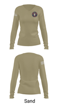 2D INTEL BN S1 60990393 Women's Long Sleeve V-neck Shirt -1 97